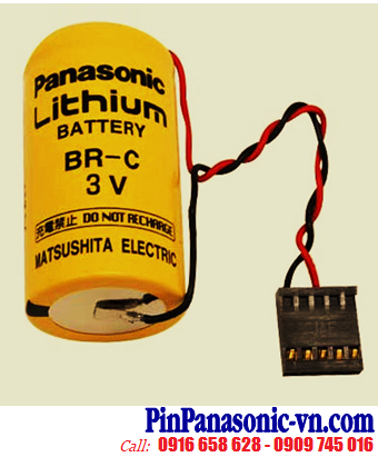 Panasonic BR-C (Zắc JEA 4holes); Pin nuôi nguồn Panasonic BR-C lithium 3v C 5000mAh, Xuất xứ Nhật